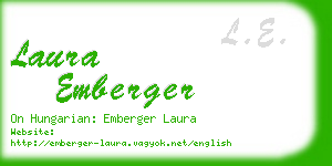 laura emberger business card